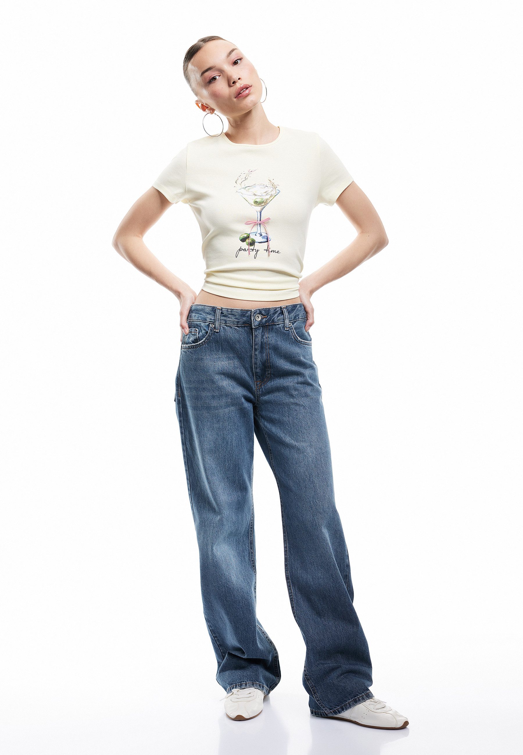 Koton Loose-fit-Jeans Koton Gerade Geschnittene Jeans