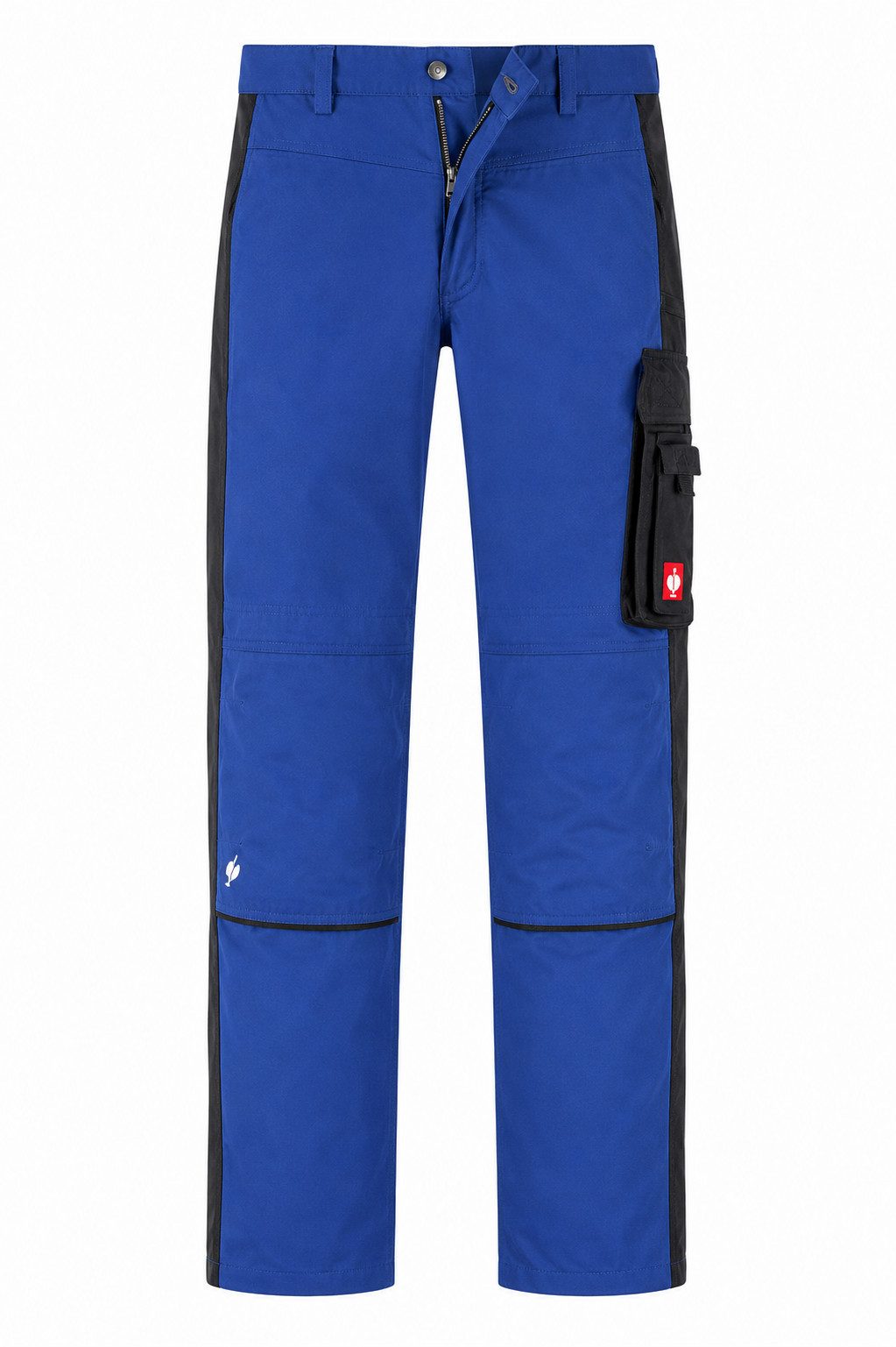 Engelbert Strauss Arbeitshose Strauss Bundhose e.s.active Arbeitshose Flexbelt kornblau/schwarz seitlich dehnbarer Flexbelt-Bund
