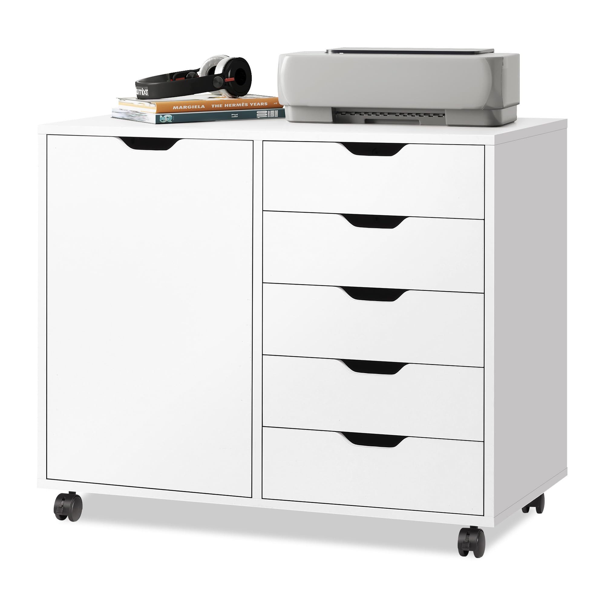DEVAISE Aktenschrank Rollcontainer mit 5 Schubladen günstig online kaufen