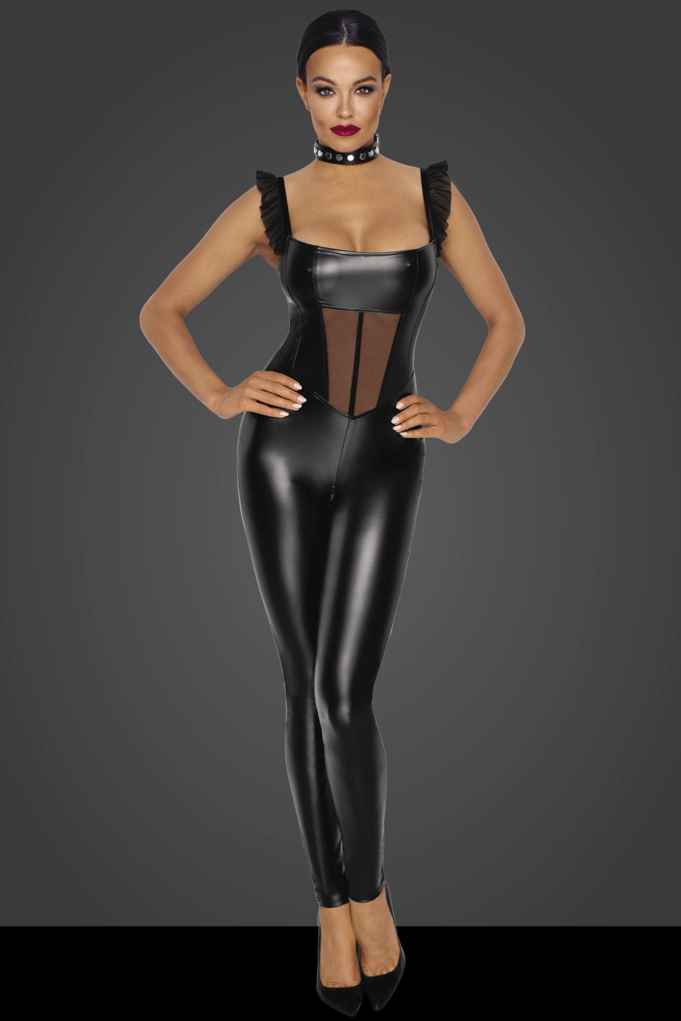 Noir Handmade Overall Damen Wetlook Overall günstig online kaufen