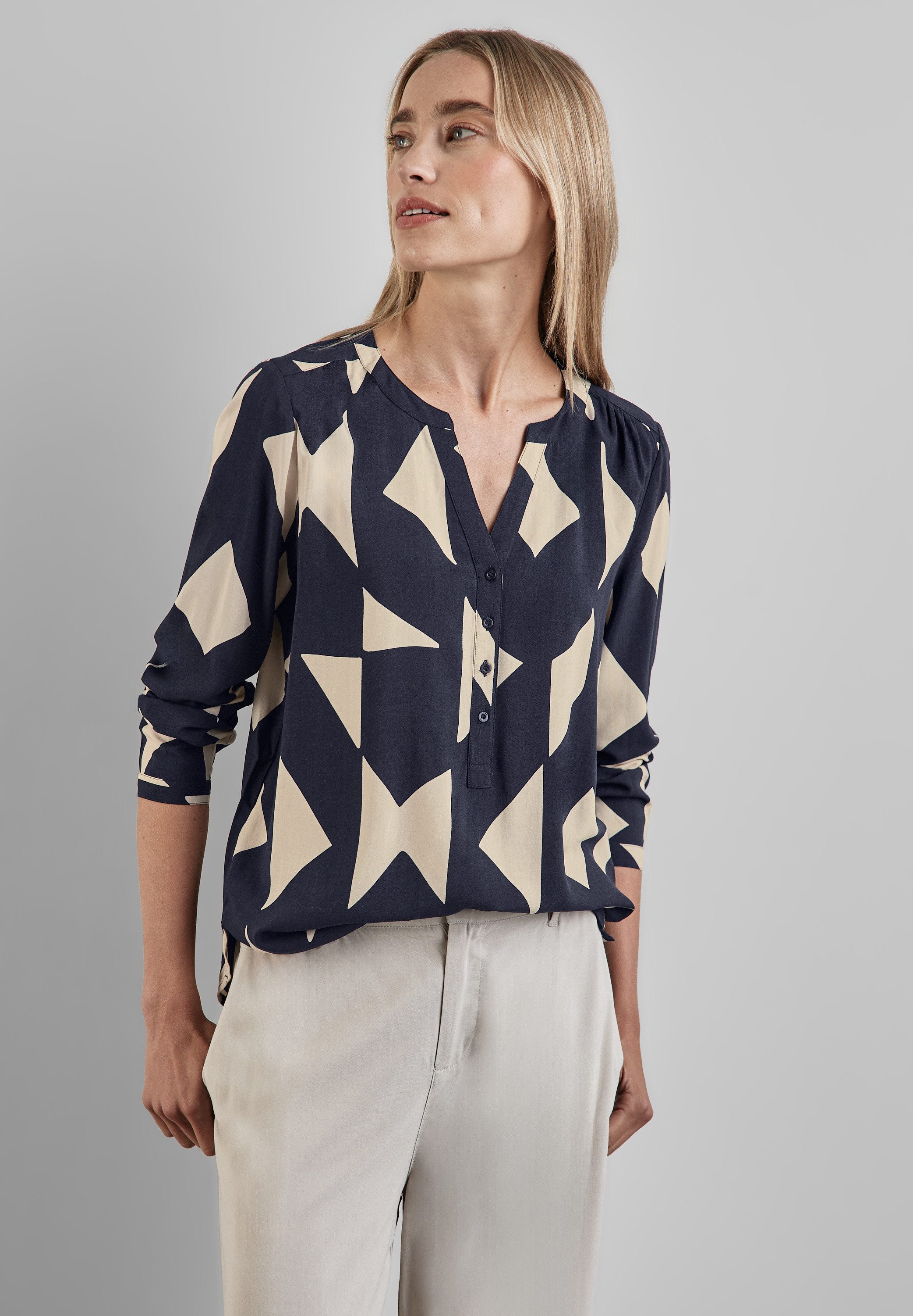 STREET ONE Langarmbluse aus softer Viskose