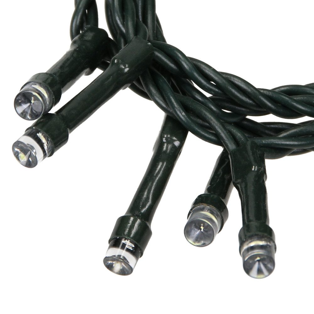 ECD Germany LED-Lichterkette Weihnachtsbeleuchtung Weihnachtslichterkette Christbaumbeleuchtung, Cluster Lichterkette 480 LEDs 36m für Innen & Außen IP44 Kaltweiß