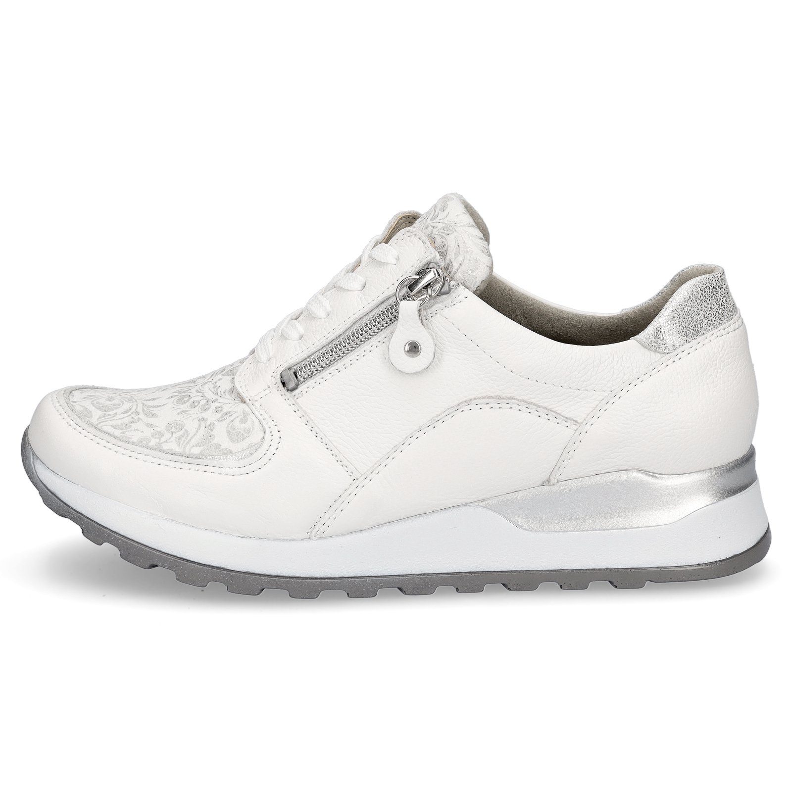 Waldläufer Waldläufer Damen Sneaker weiß silber Sneaker