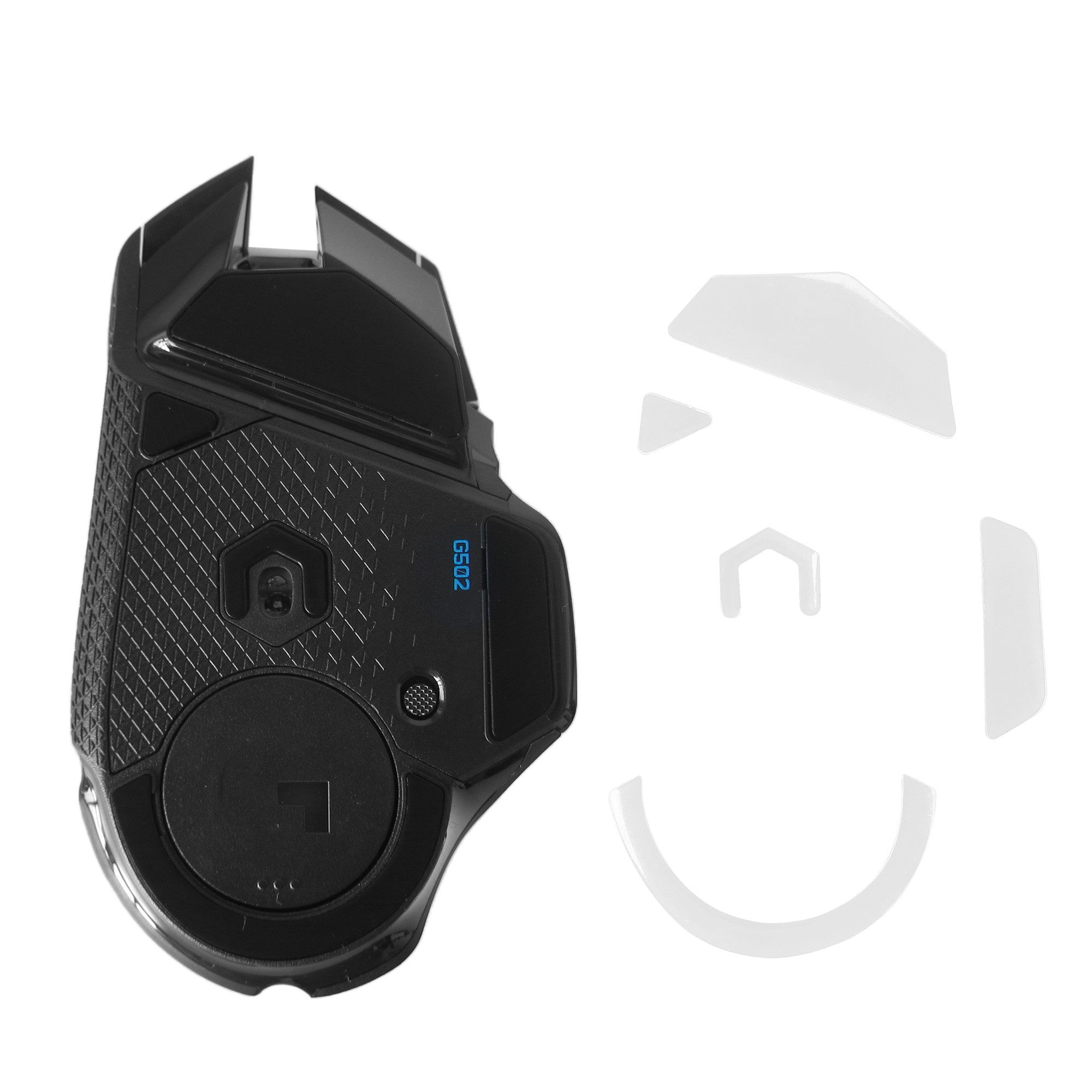 kwmobile Mauskabel-Halterung Mouse Feet Sticker für Logitech G502 wireless, (1-tlg., Ersatz Glider Mausfüße passgenau - Glides in Weiß)