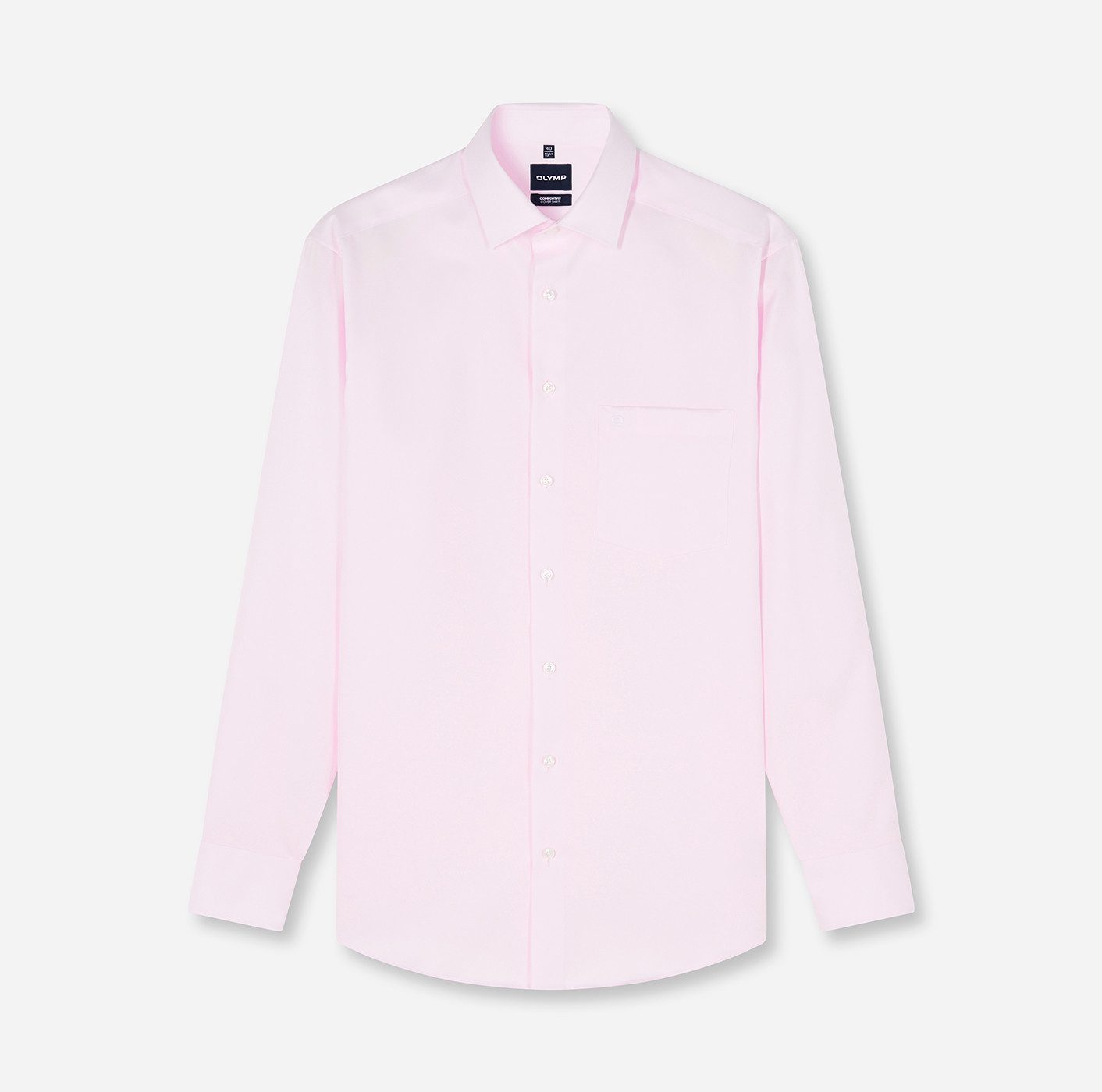 OLYMP Langarmhemd Luxor Cover Shirt höchste Blickdichte, bügelfrei, Businesshemd, Comfort fit