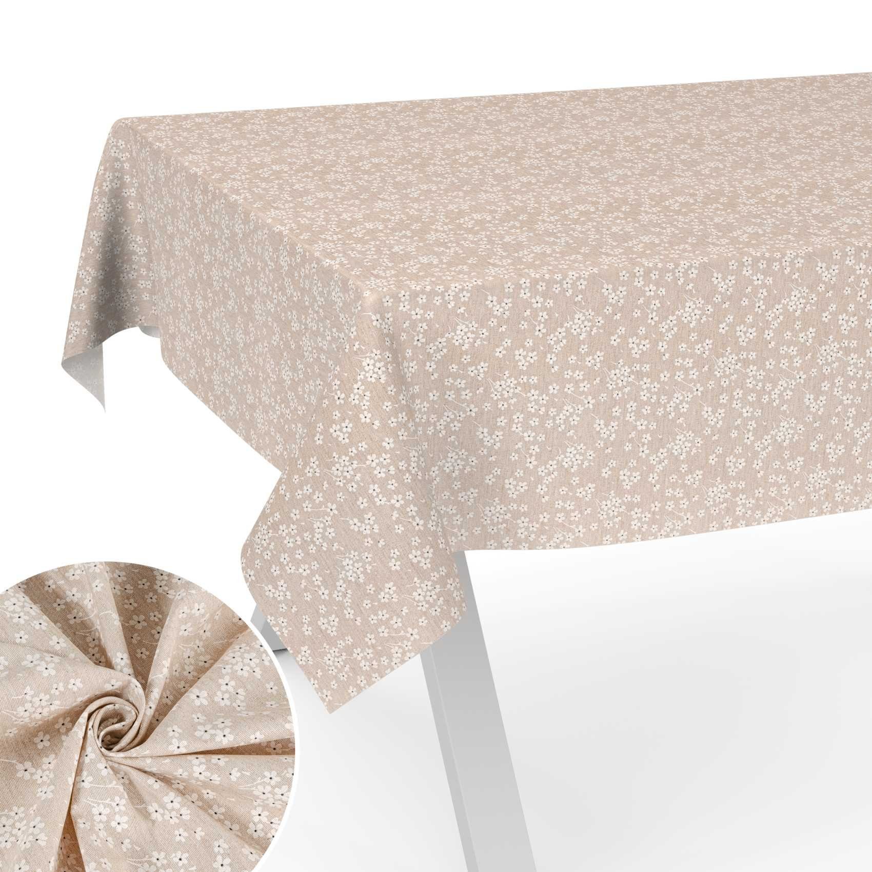 ANRO Tischdecke aus Stoff mit Blumen günstig online kaufen