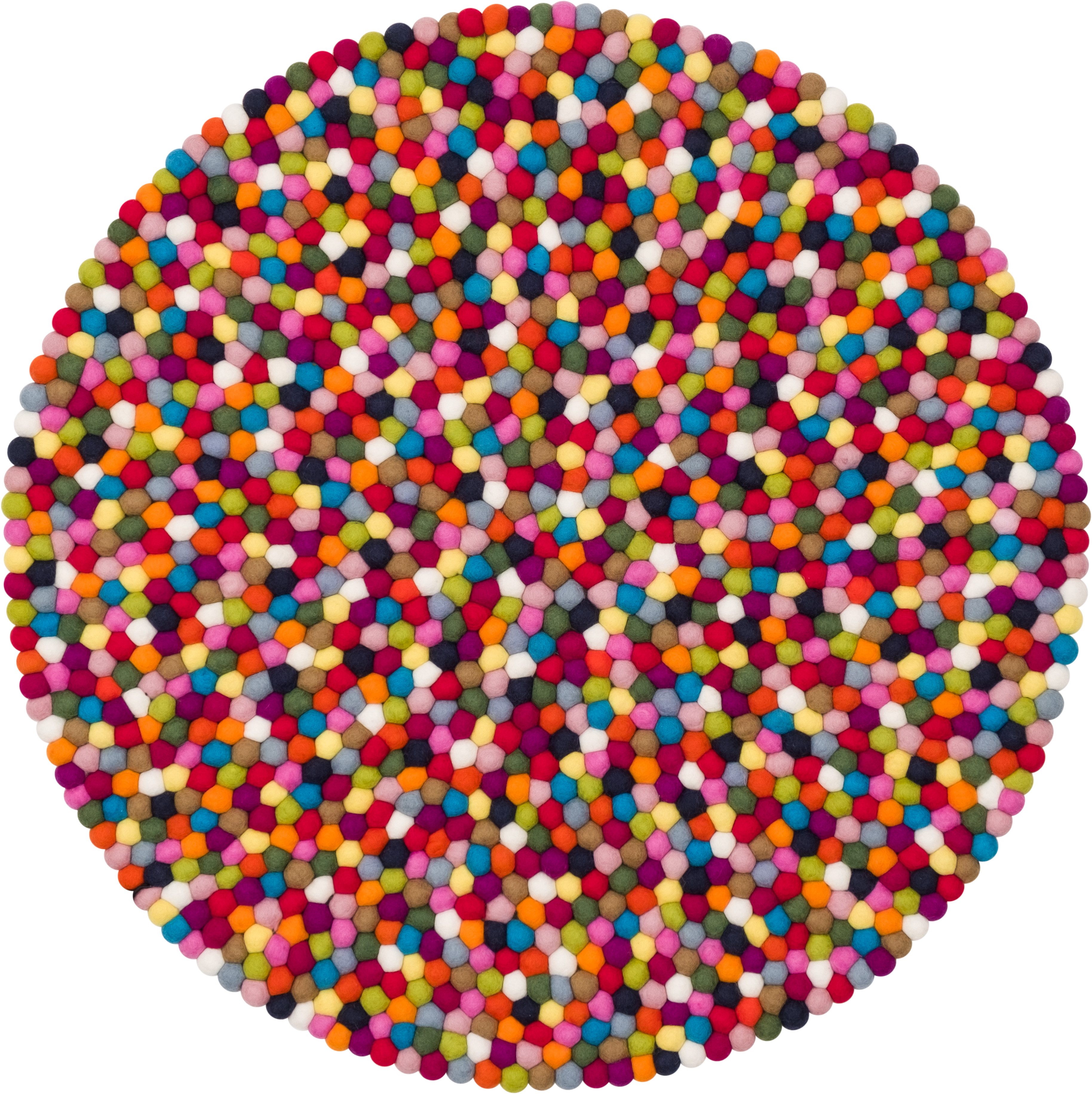 myfelt Wollteppich Lotte Filzkugelteppich, 100% reine günstig online kaufen