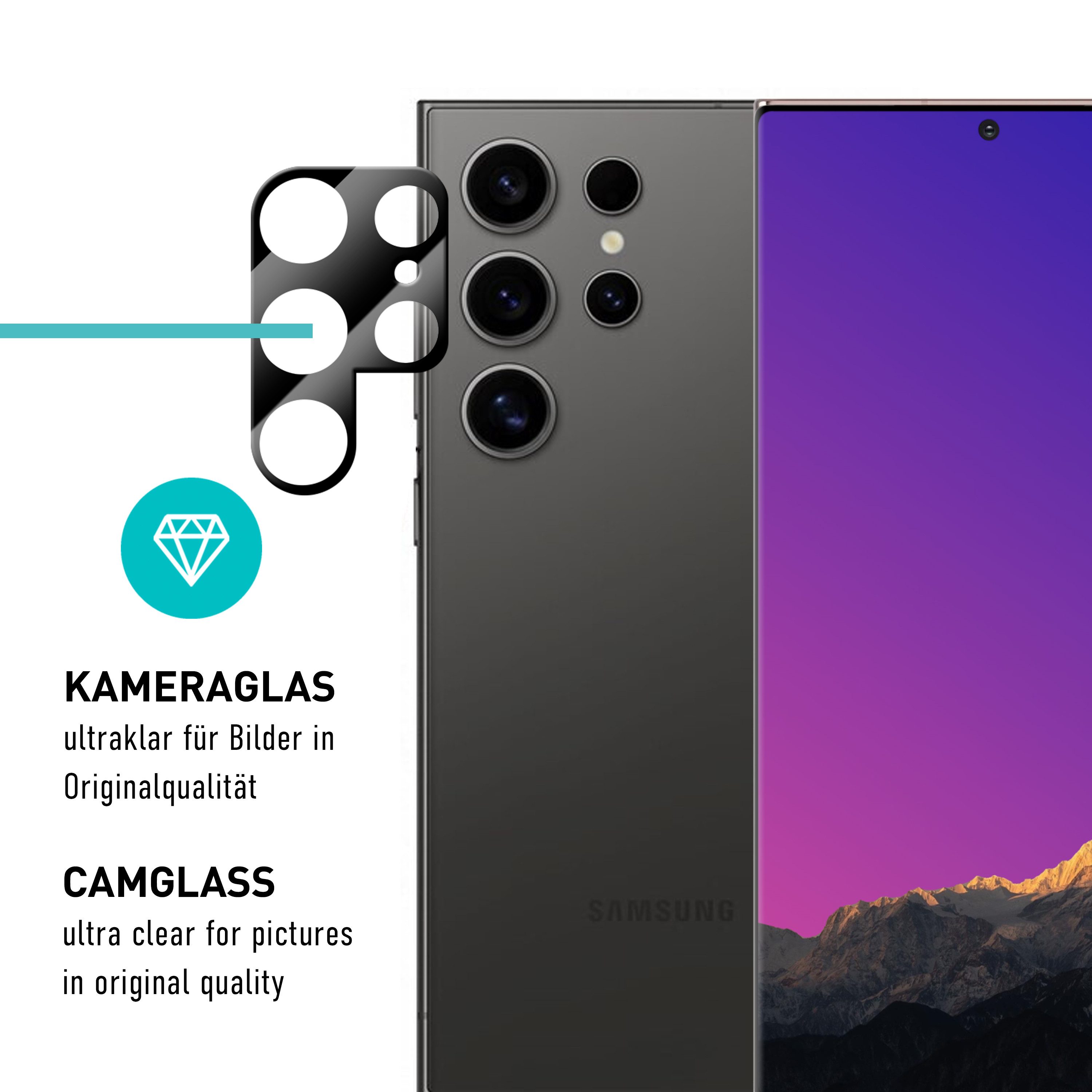 smartect Displayschutzfolie TPU Schutzfolie Klar für Samsung Galaxy S24 Ultra, Set, 2 Stück, (Display + Kamera) Panzerfolie Displayfolie