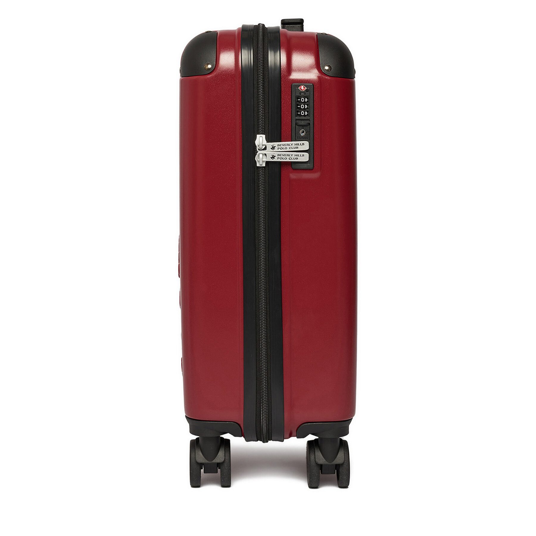 BEVERLY HILLS POLO CLUB Hartschalen-Trolley Beverly Hills Polo Club Unisex-Kabinenkoffer Rot