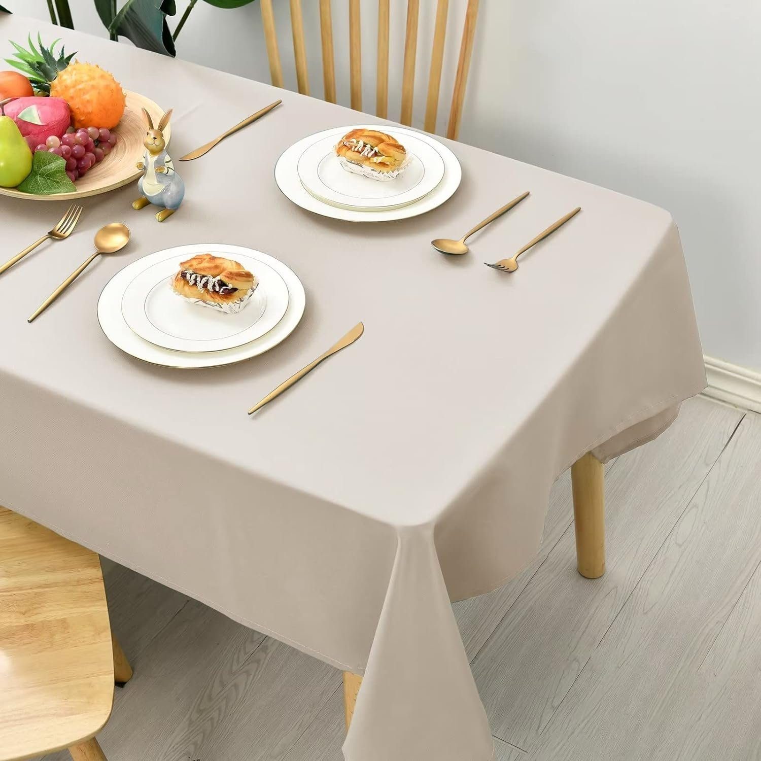 Tischdecke Fleckenabweisend 135*180cm FELIXLEO Leicht mit Lotuseffekt Tischdecke Tischtuch