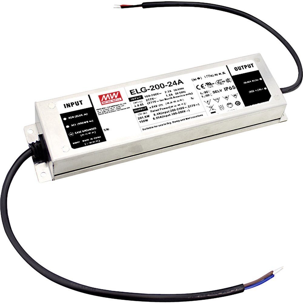 MeanWell MW Mean Well ELG-200-12A-3Y LED-Trafo, LED-Treiber Konstantspannung, LED Trafo