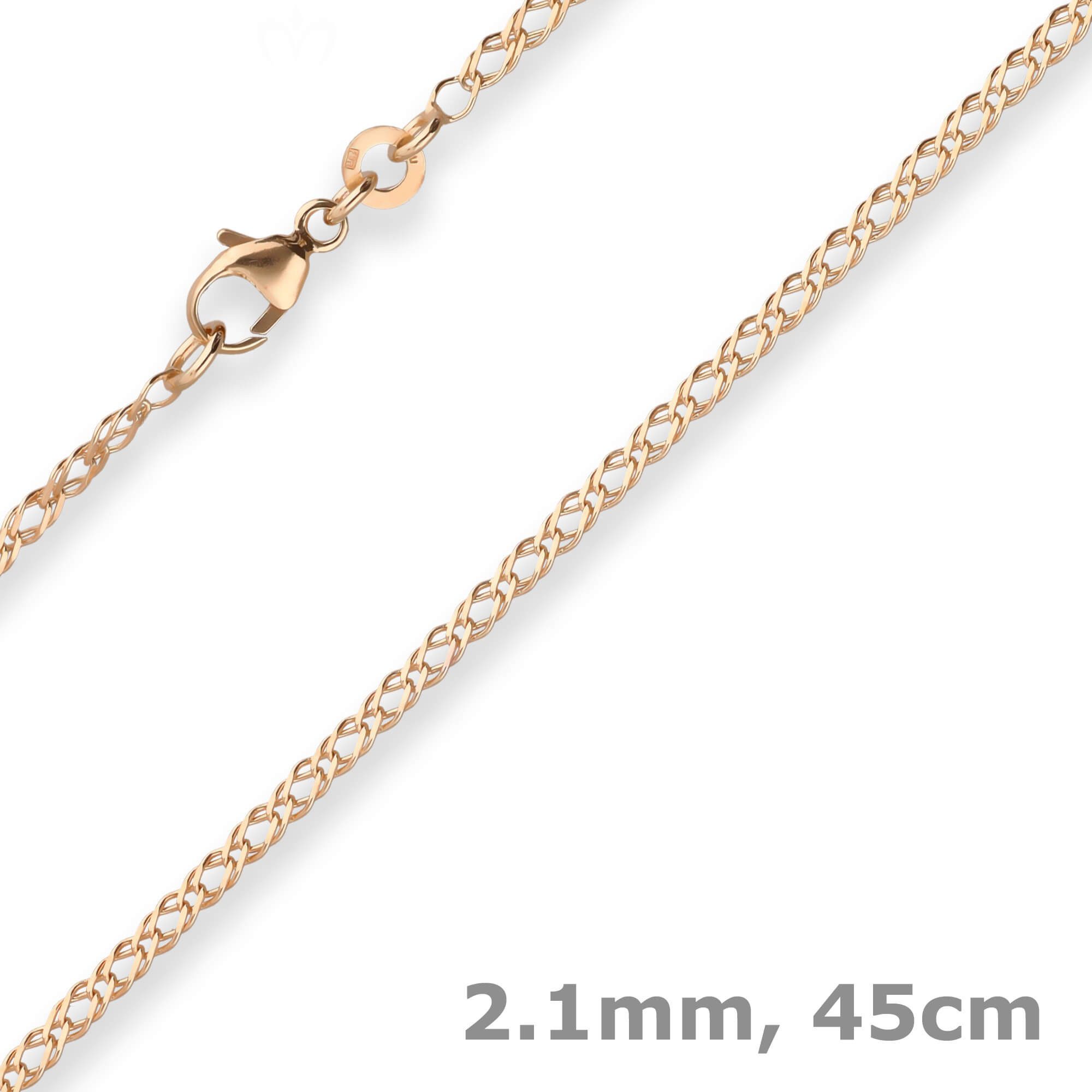 Schmuck Krone Goldkette 2,1mm Zwillingspanzerkette aus günstig online kaufen
