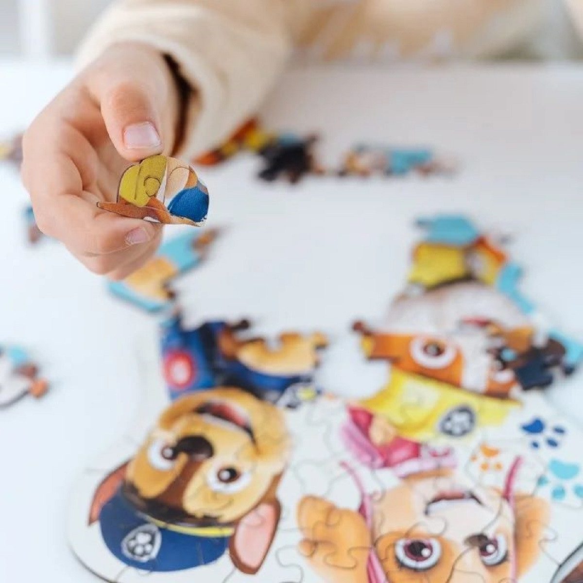 PAW PATROL Puzzle 50-teiliges Holzpuzzle – Ideal für kleine Puzzler ab 3 Jahren, Puzzleteile