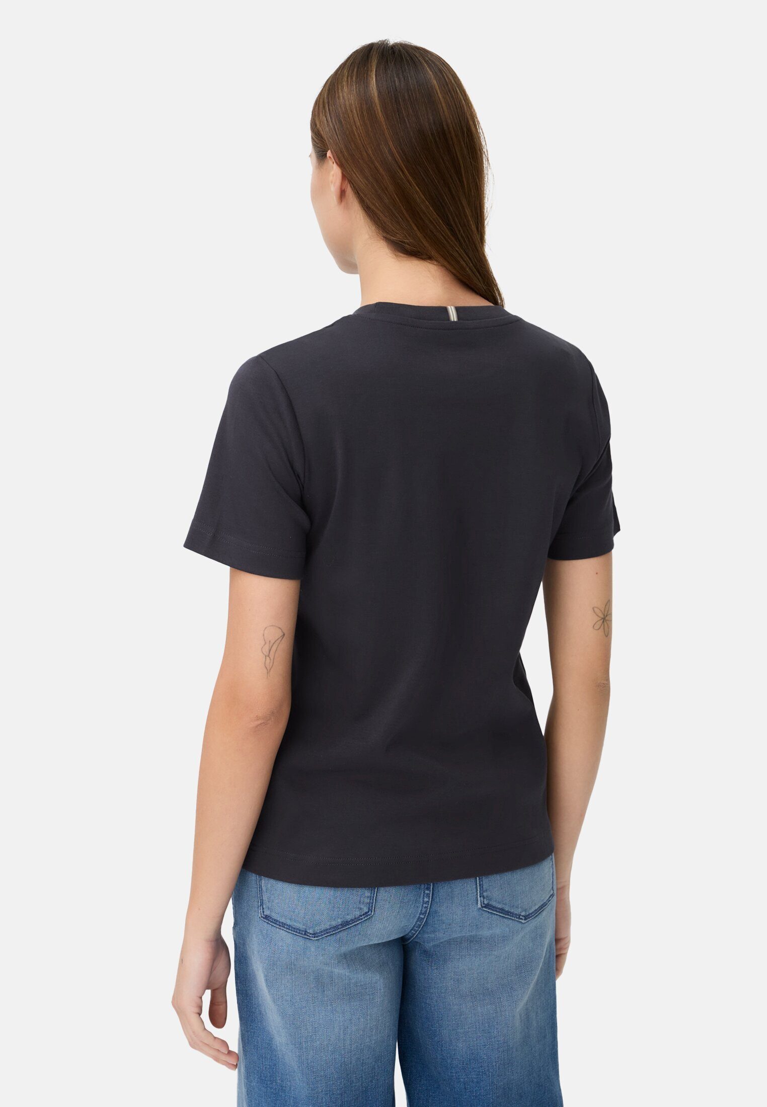 camel active T-Shirt aus reiner Baumwolle Kurzarm Rundhals günstig online kaufen