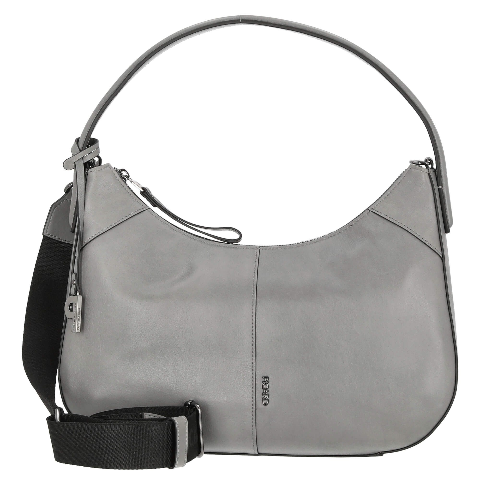Umhängetasche Soul - Schultertasche 33 cm Rindsleder (granite)