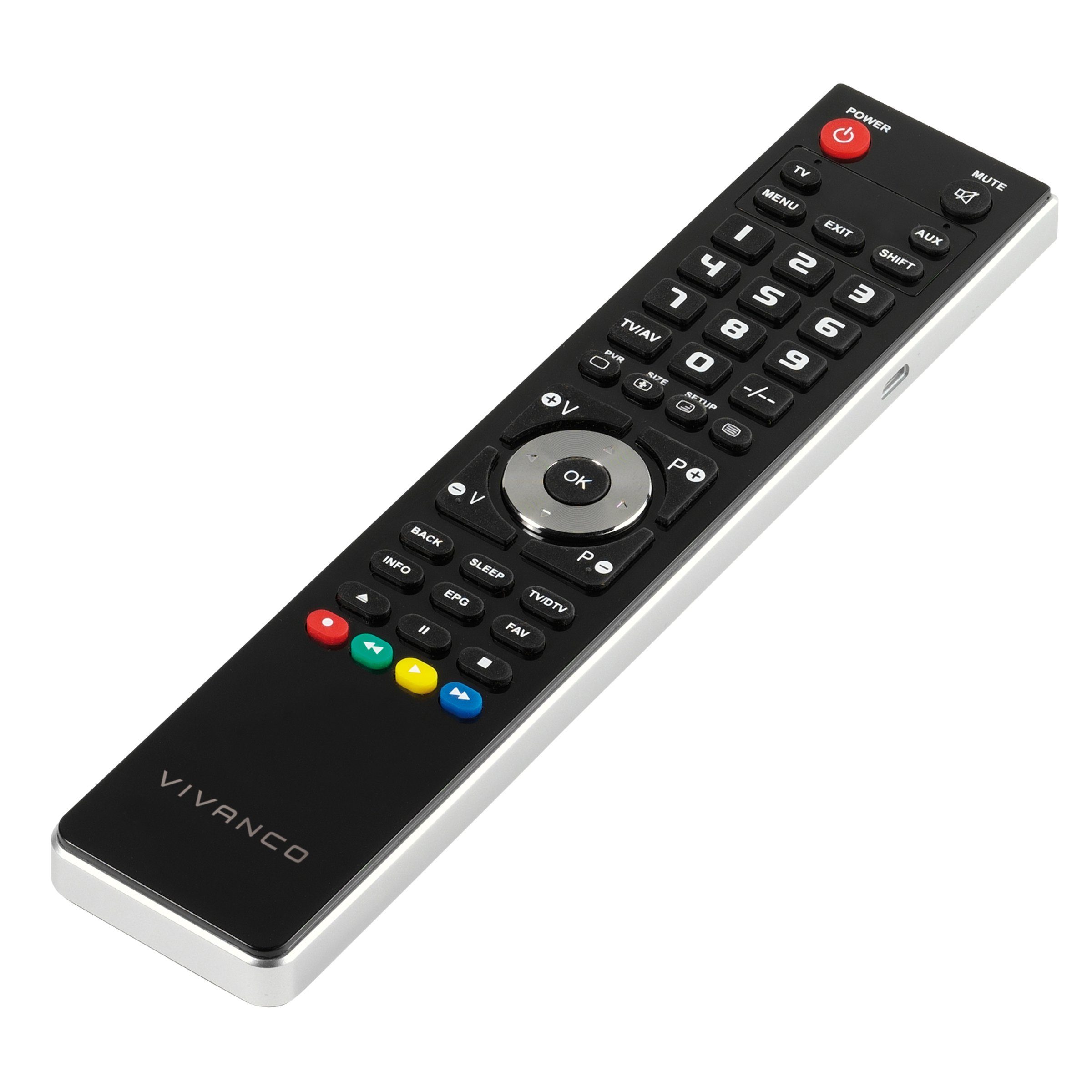 Vivanco Fernbedienung (Universal Fernbedienung 2in1, PC programmierbar, Für TV / SAT / D)