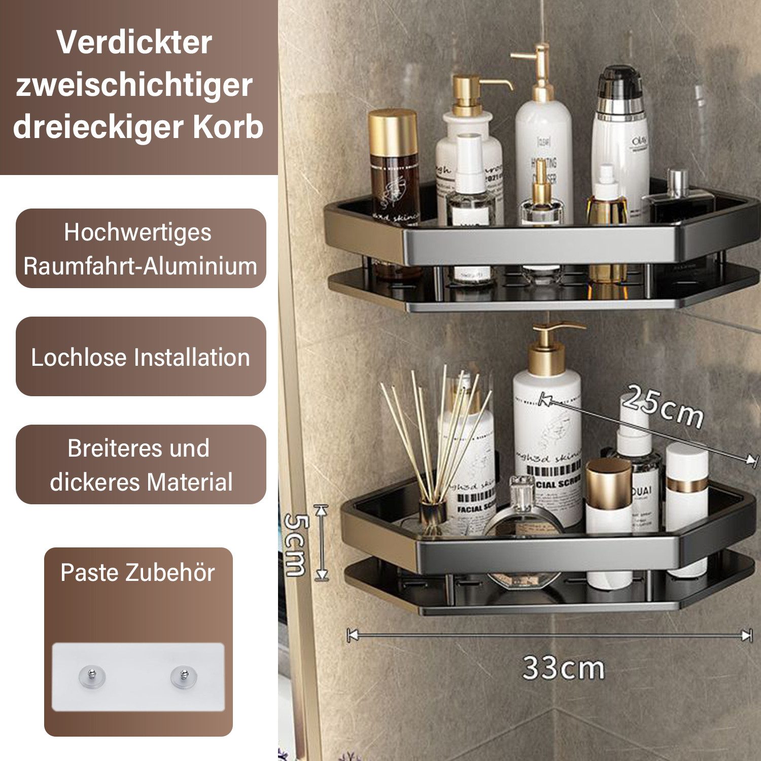 RWEUOQ Duschablage Duschablage Ohne Bohren, Duschregal günstig online kaufen