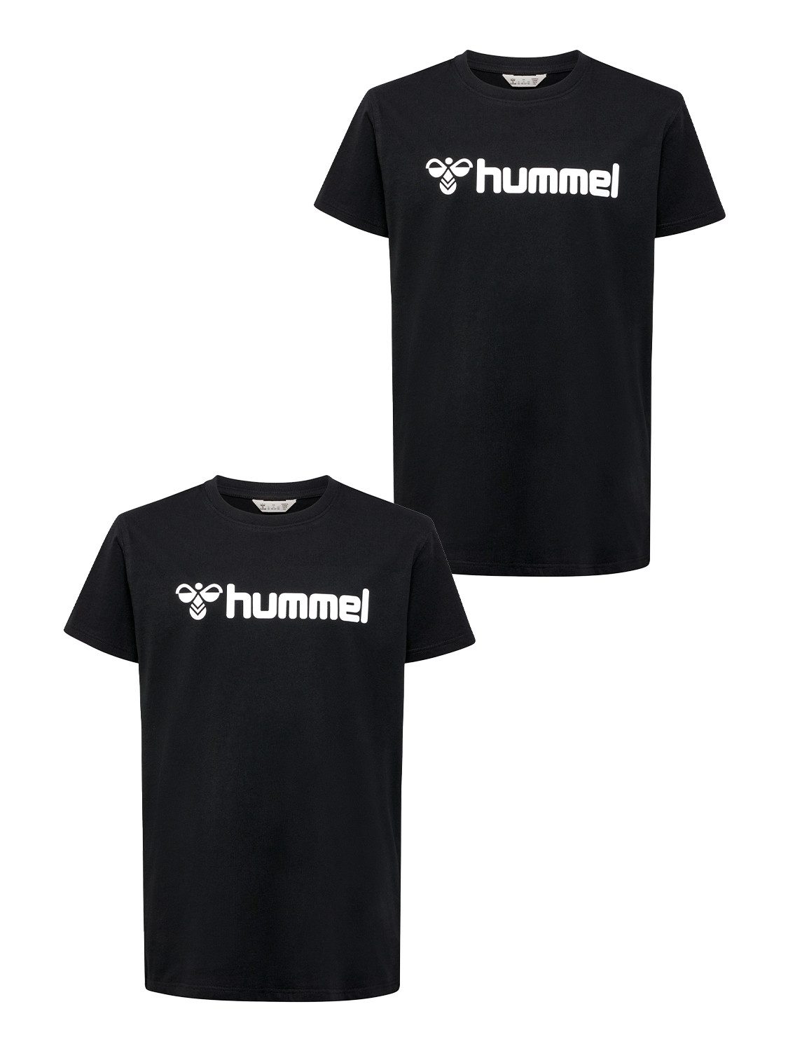 hummel T-Shirt 2er-SET Mit Logo Print und Rundhals für Unisex (2-tlg) hmlGO 2.0 LOGO T-SHIRT S/S KIDS