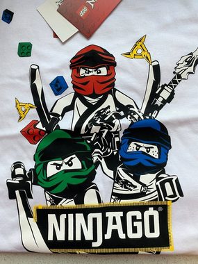 LEGO® Print-Shirt LEGO® Ninjago T-Shirt Jungen + Mädchen Gr. 104 116 128 140 weiß
