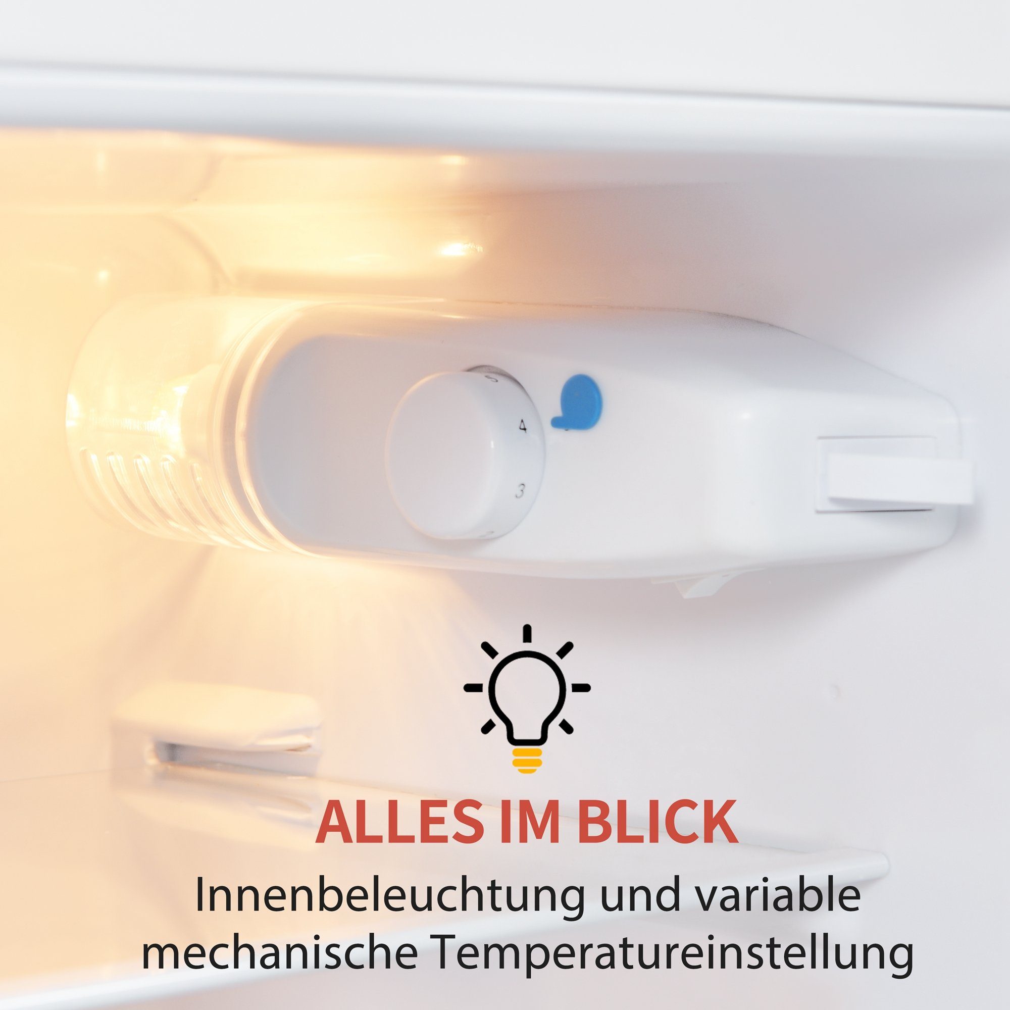 Merax Kühlschrank Retro Kühl-/Gefrierkombination BCD-102, 101 cm hoch, 41 cm breit, 92 Liter, Metall Türgriff, verstellebare Ablage und Füße