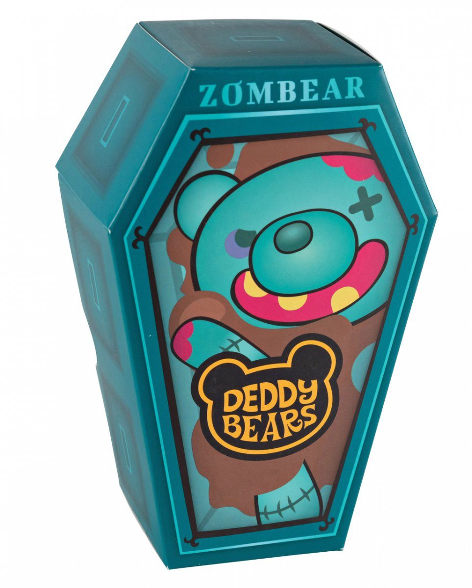 Horror-Shop Plüschfigur Kleiner Zombear Teddybär im Sarg von Deddy Bear 14