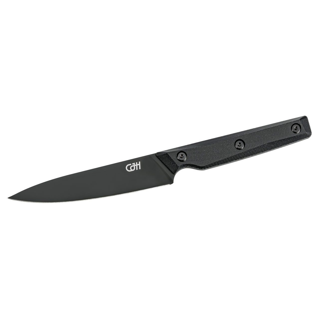 CJH Allzweckmesser CJH Universalmesser, VG10 Stahl, Micarta, schwarz