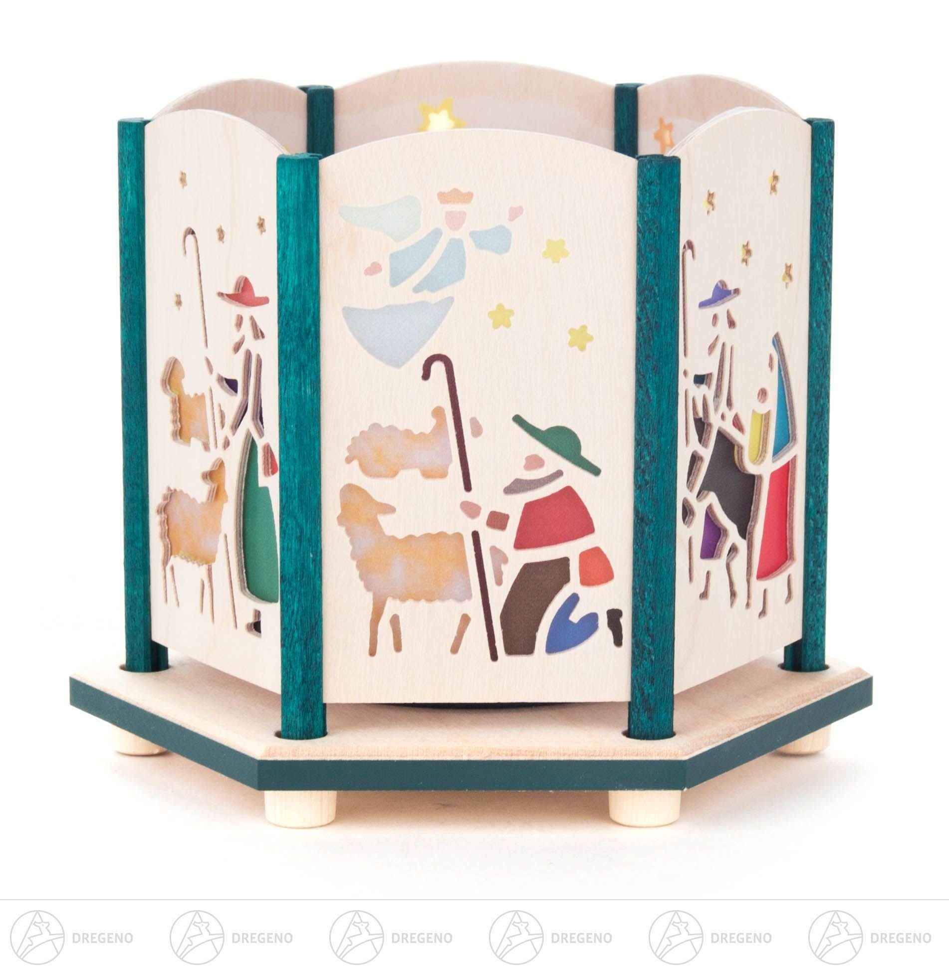 Dregeno Erzgebirge Настольные лампы Настольные лампы mit Krippenmotiven Breite x Höhe x Tiefe 11 cmx8,5