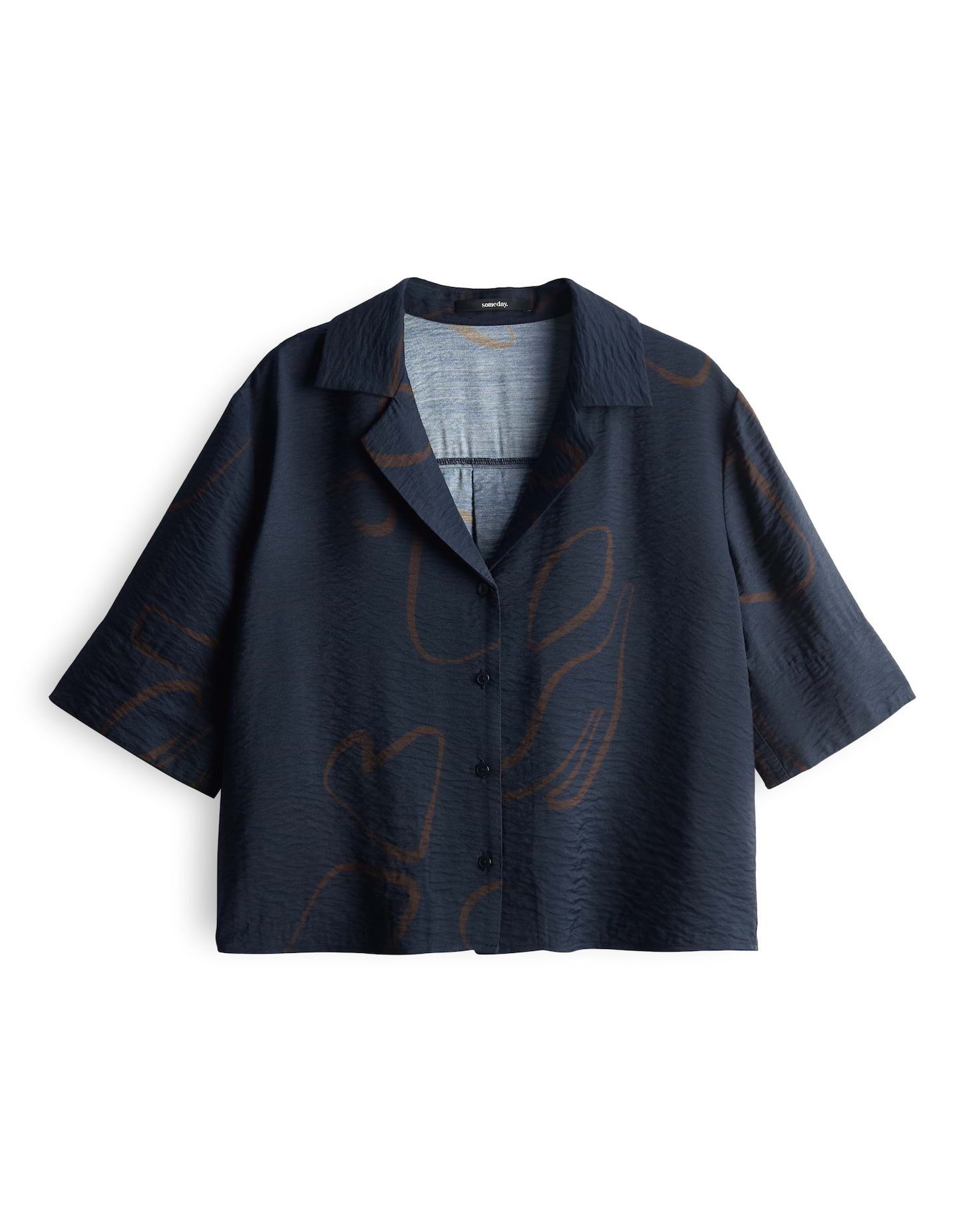 someday Kurzarmbluse ZESORA Loose mit abstarktem günstig online kaufen