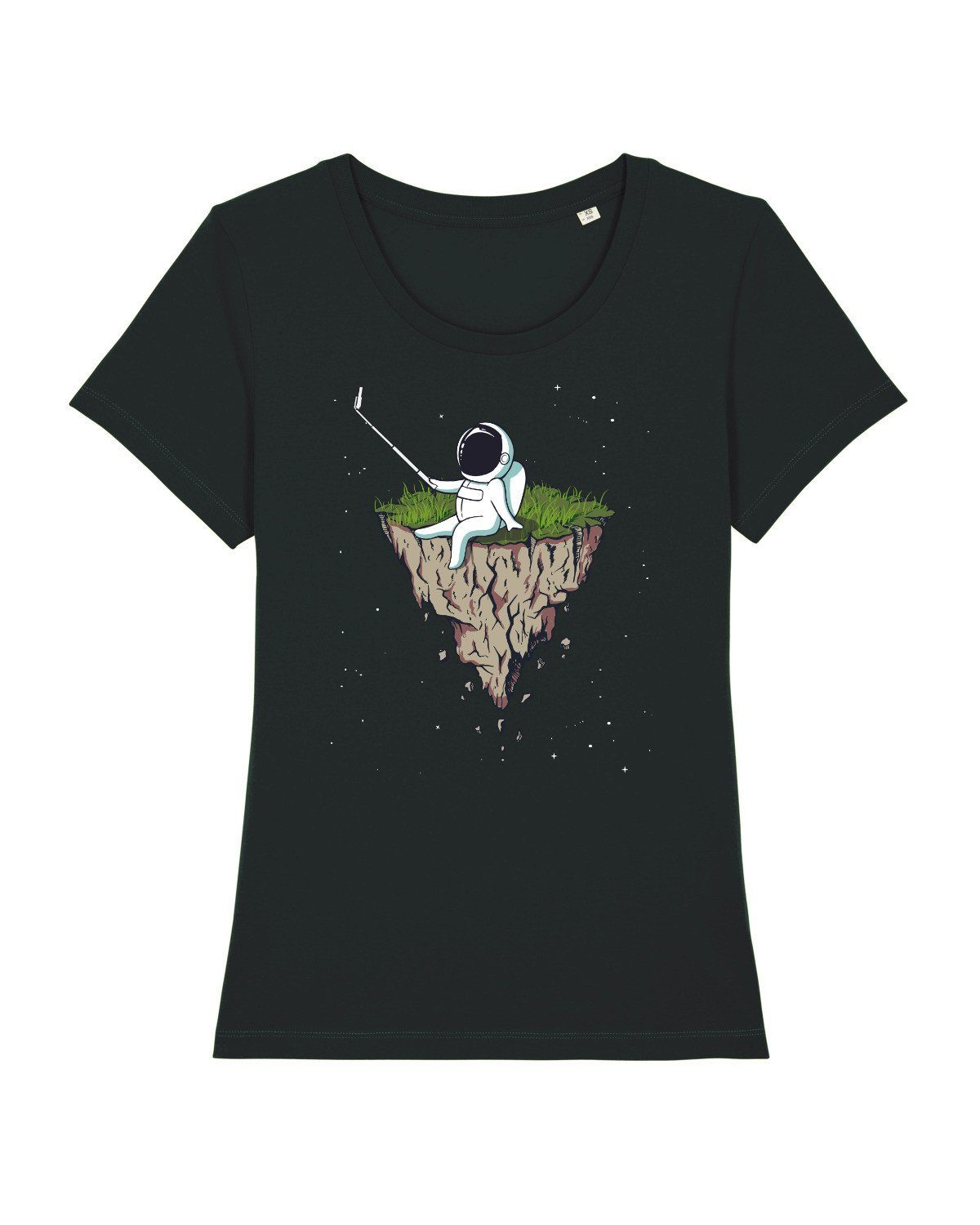 (1-tlg) grün Selfie Print-Shirt Astronaut glazed wat? Apparel
