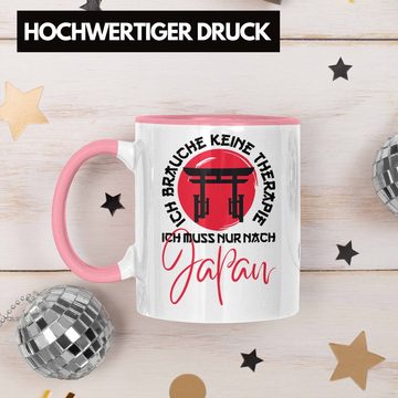 Trendation Tasse Trendation - Japan Tasse Geschenk Japanische Kultur Jaoan-Liebhaber Ich Brauche Keine Therapie Ich Muss Nur Nach Japan