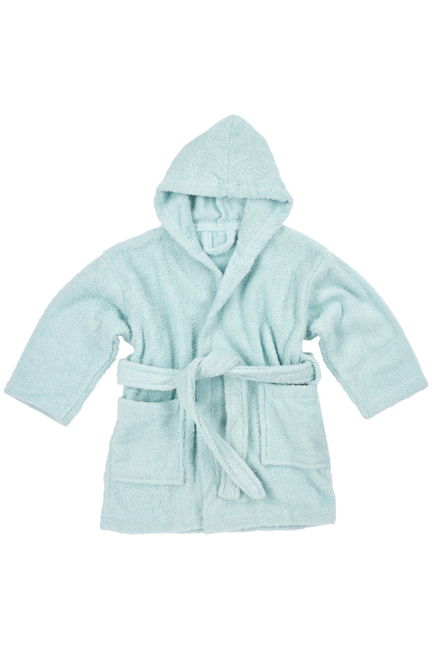 Meyco Baby Babybademantel Uni Light Blue, Band, 98/104