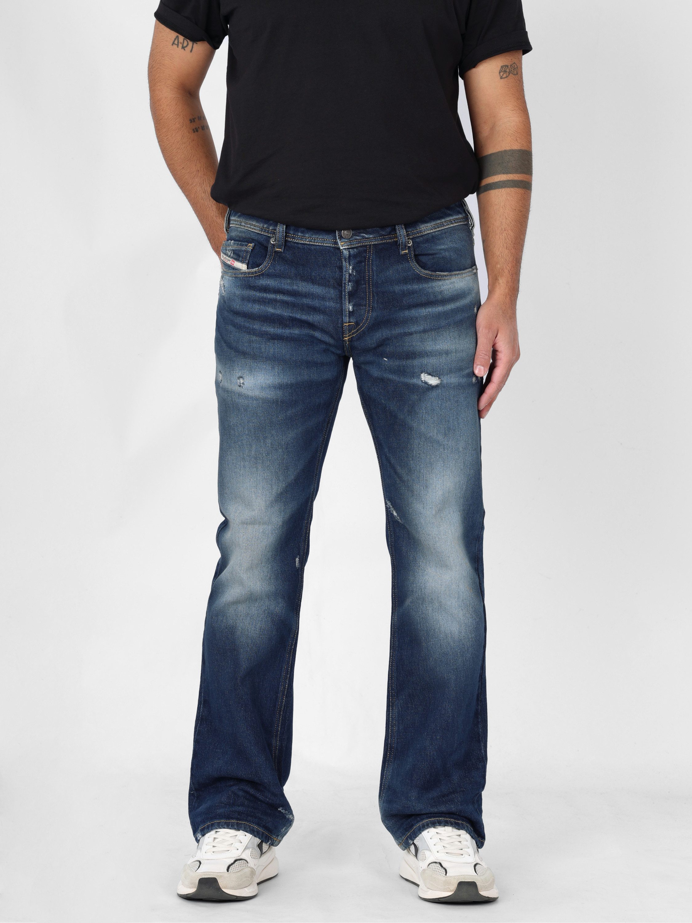 Diesel Bootcut-Jeans schmale, ausgestellte Beinform - ZATINY-X Mittlerer Stretch