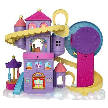 Mattel® Puppen Accessoires-Set Mattel HBT13 - Polly Pocket - Regenbogen-Einhornspaß Freizeitpark