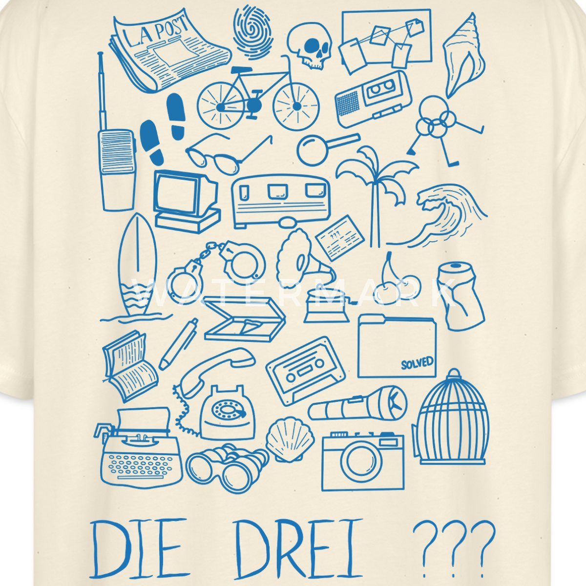 Spreadshirt T-Shirt Die Drei Fragezeichen Vierte Detektivin Ermittler-Set O günstig online kaufen