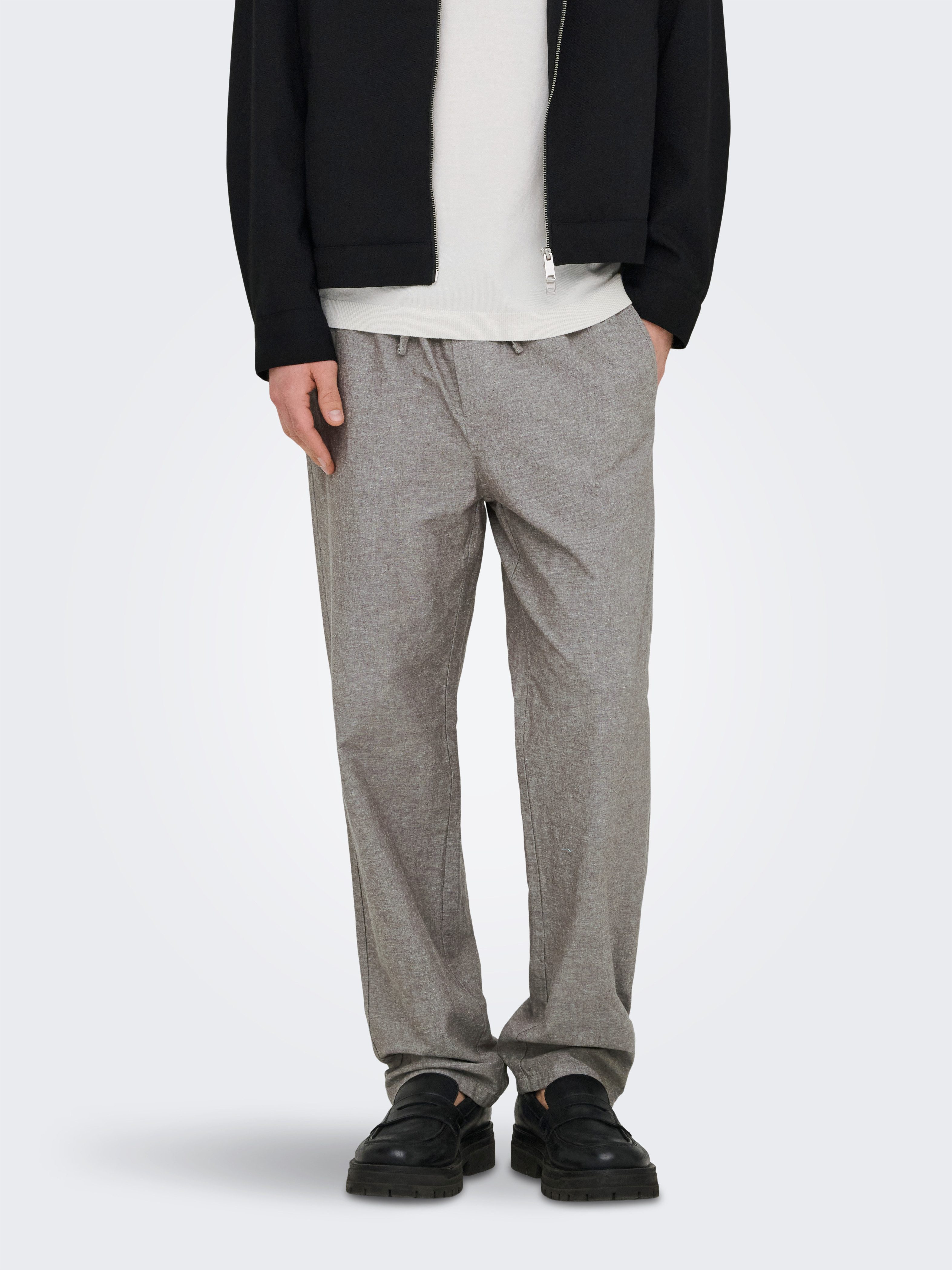 ONLY & SONS Trainingshose ONSSINUS LOOSE 0007 COT LIN PANT NOOS günstig online kaufen
