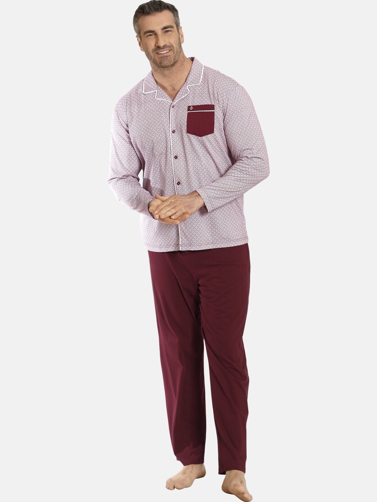 Charles Colby Schlafanzug LORD KOLOMAN (Set, 2 tlg) elastischer Hosenbund | Pyjama-Sets