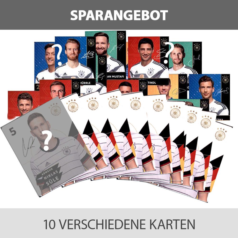 REWE Sammelkarte EM 2020 REWE + WM 2018 REWE Sammelkarten - je 10 verschiedene Karten