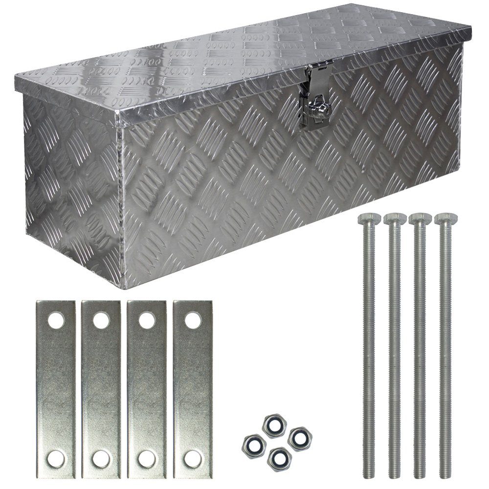 Anhänger-Deichselbox Truckbox Deichselbox Deichselkasten D050 inkl. Montagesatz Aluminium