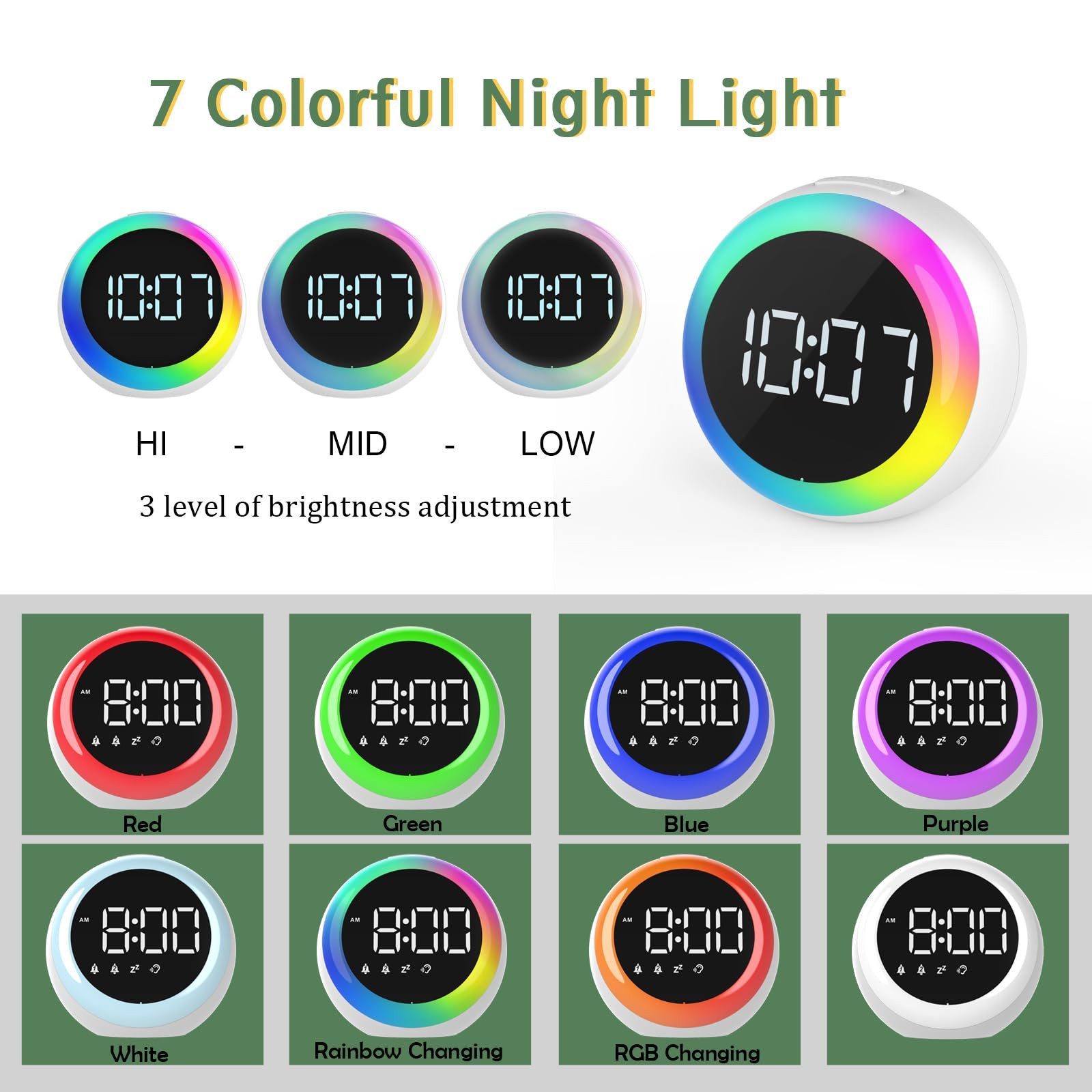 ZEUOPQ Kinderwecker LED-Wecker Digitaler Uhr mit günstig online kaufen