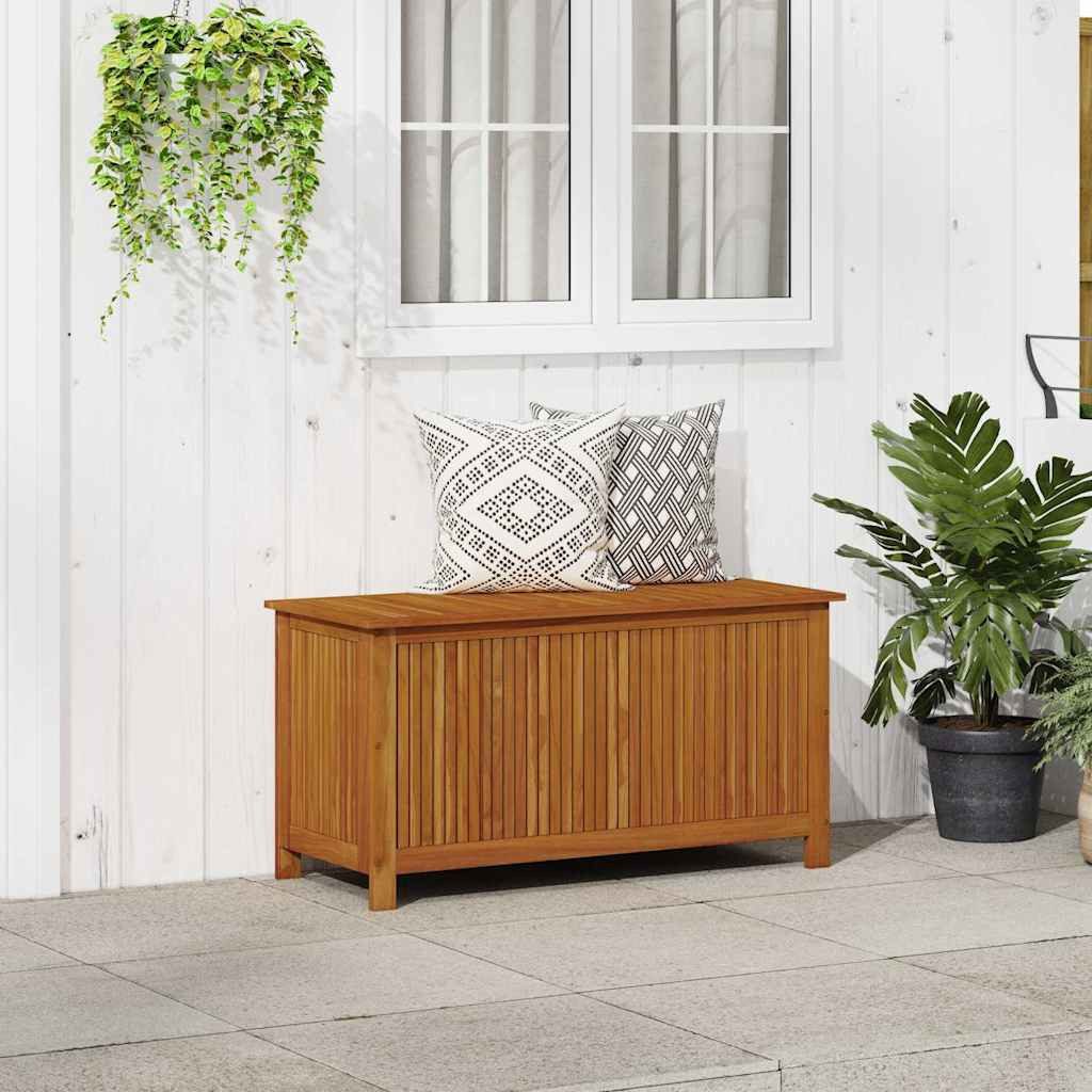 vidaXL Gartenbox Garten-Aufbewahrungsbox 113x50x58 cm Massivholz