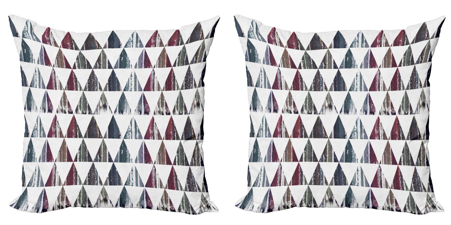 Accent Stück), (2 Ägyptische Abakuhaus Moderne Modern Pyramide Kissenbezüge Digitaldruck, altertümlich Doppelseitiger