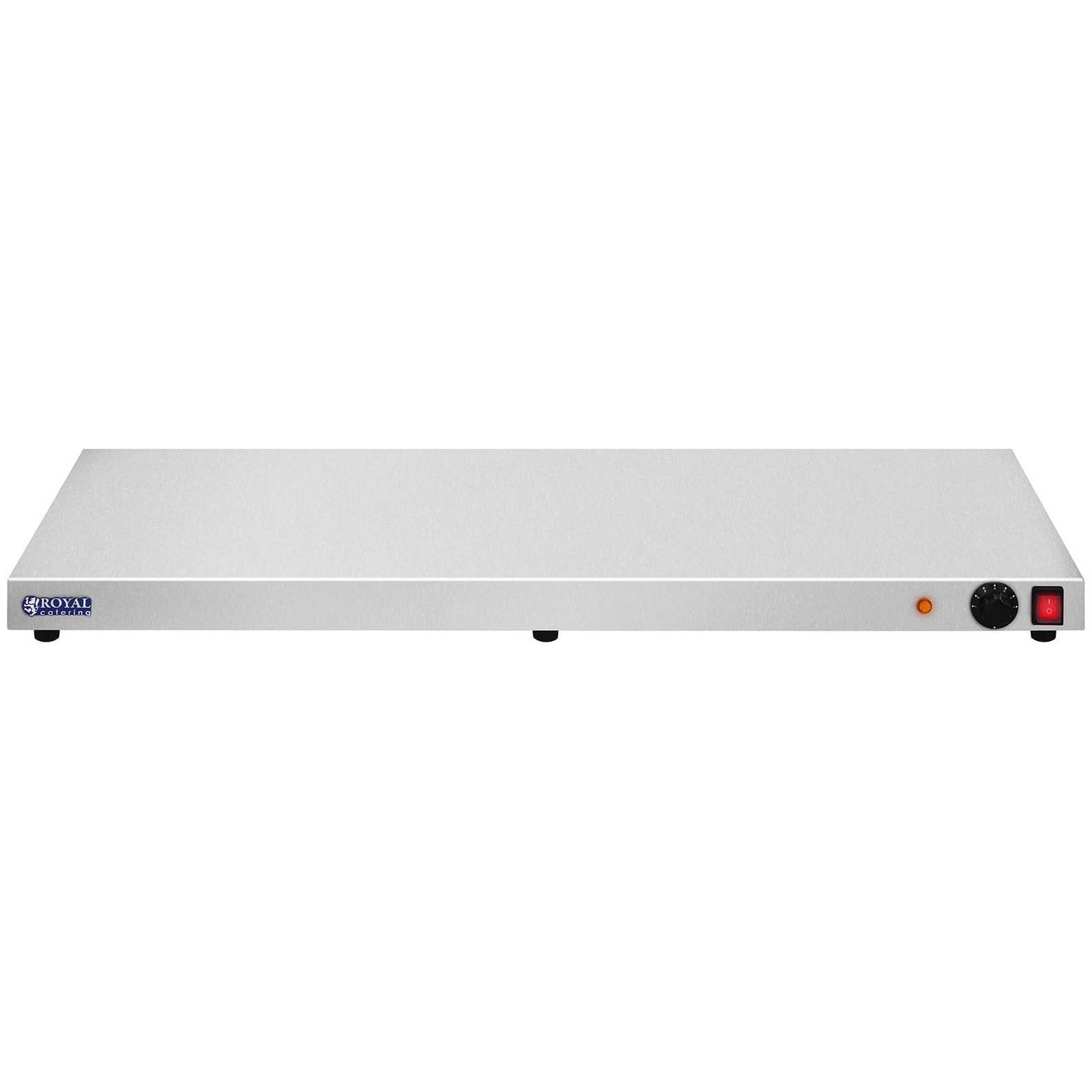 Royal Catering Warmhalteplatte 100 x 50 cm Edelstahl Wärmeplatte 600 W Speisenwärmer, verschiedene Größen