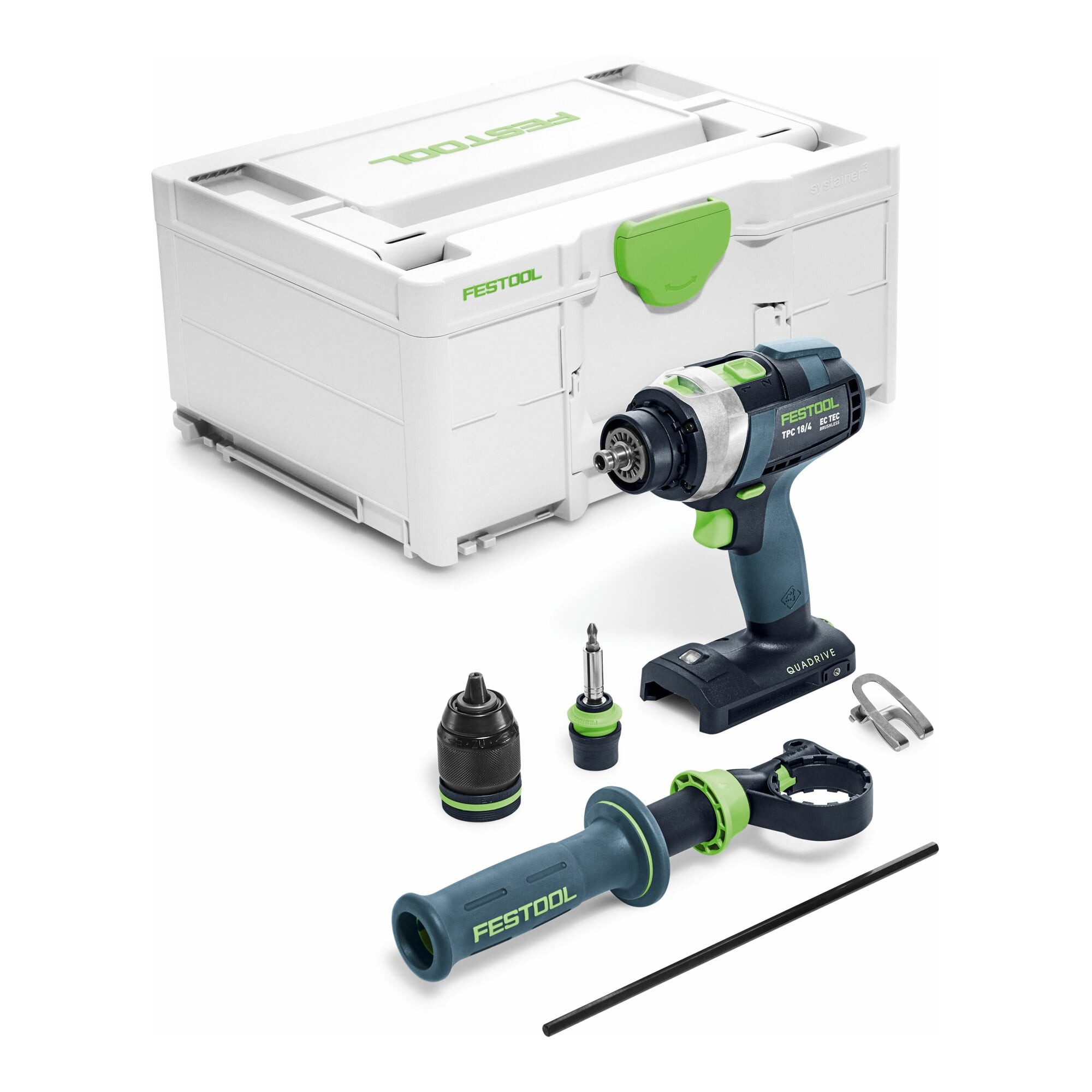 FESTOOL Akku-Schlagbohrschrauber Festool Akku-Schlagbohrschrauber TPC 18/4 I-Basic QUADRIVE