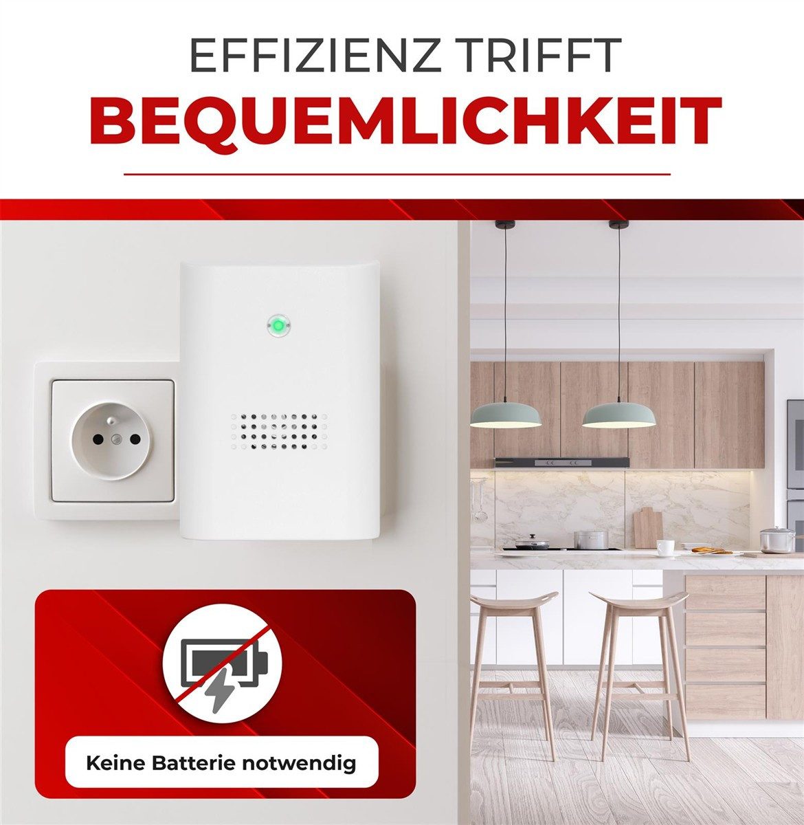 Heidemann Türklingel-Set Heidemann Funkempfänger HX Plug-in, 1 Empfänger, 8 Klingeltöne, (1-tlg)