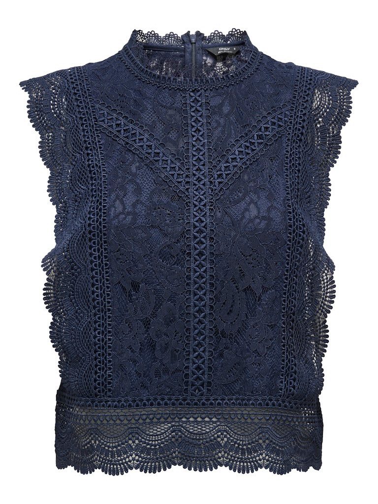 ONLY Blusenshirt ONLKARO S/L LACE TOP NOOS WVN