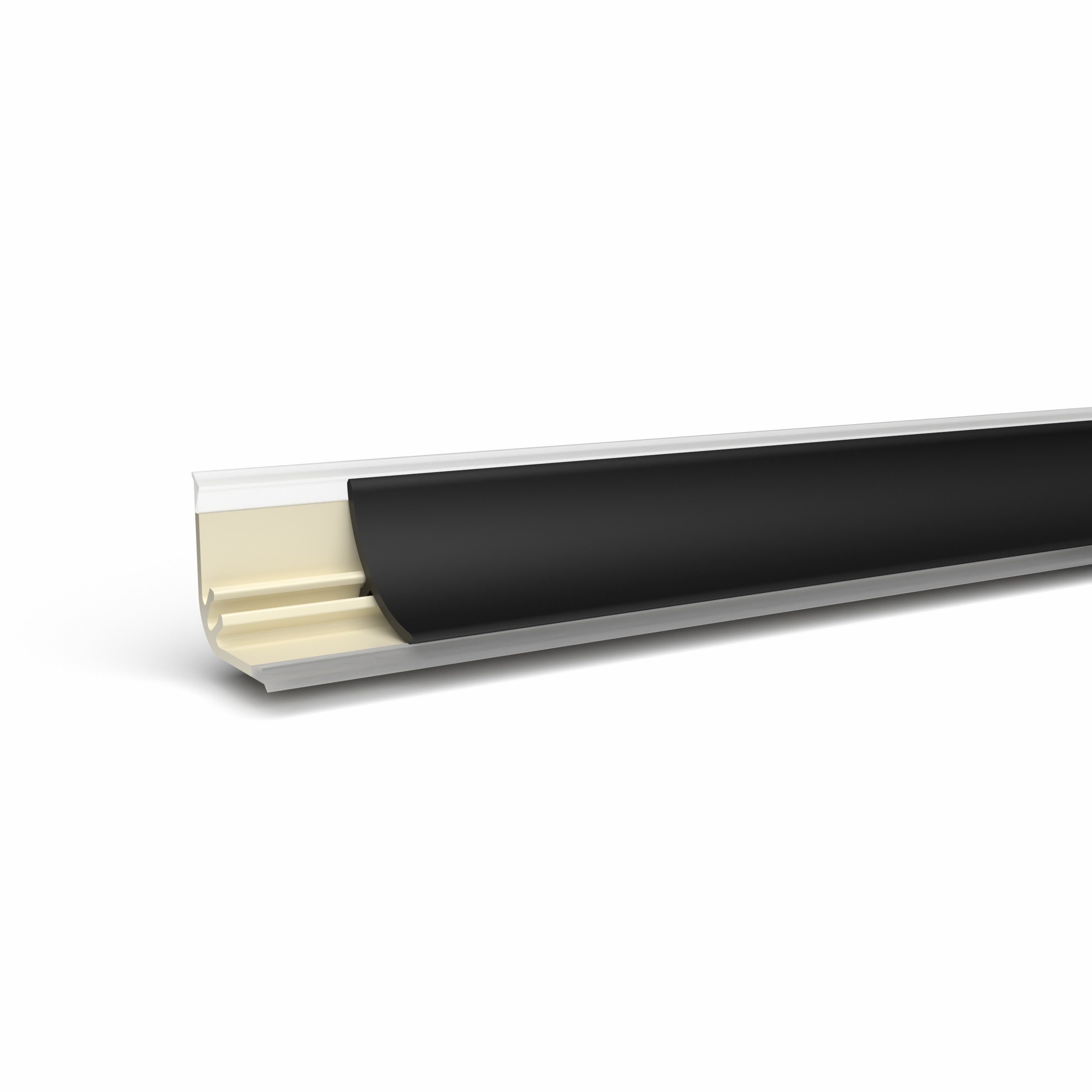 Quest Abschlussleiste für Arbeitsplatten 13,4 x 13,4 mm, 300 cm, zweiteilig, Schrauben/Nägel, Montagekleber oder doppelseitiges Klebeband, PVC 13,4 x 13,4 mm, 1 – Bild 2 von 5