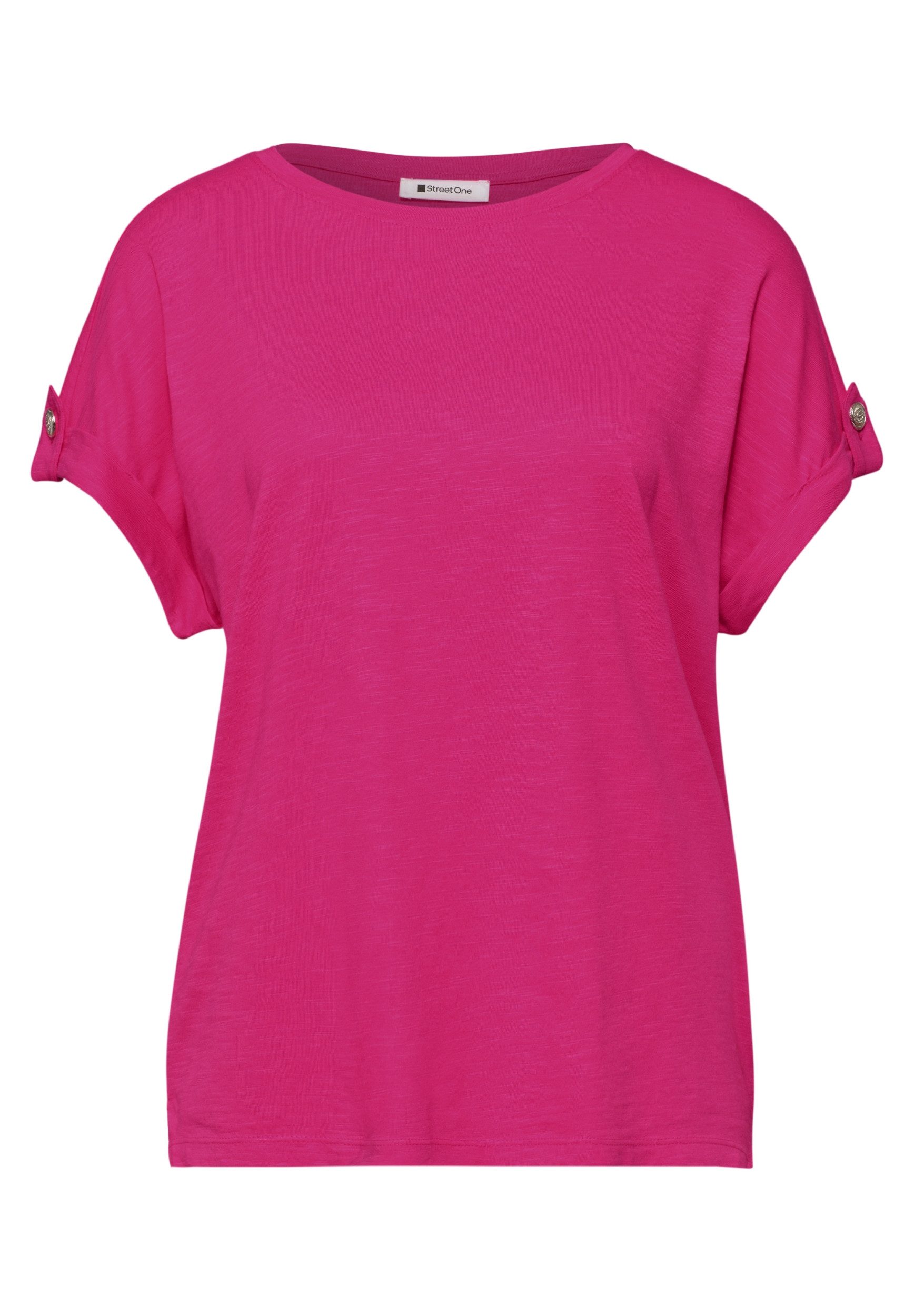 STREET ONE Kurzarmshirt LTD QR basic shirt w.deco butt günstig online kaufen