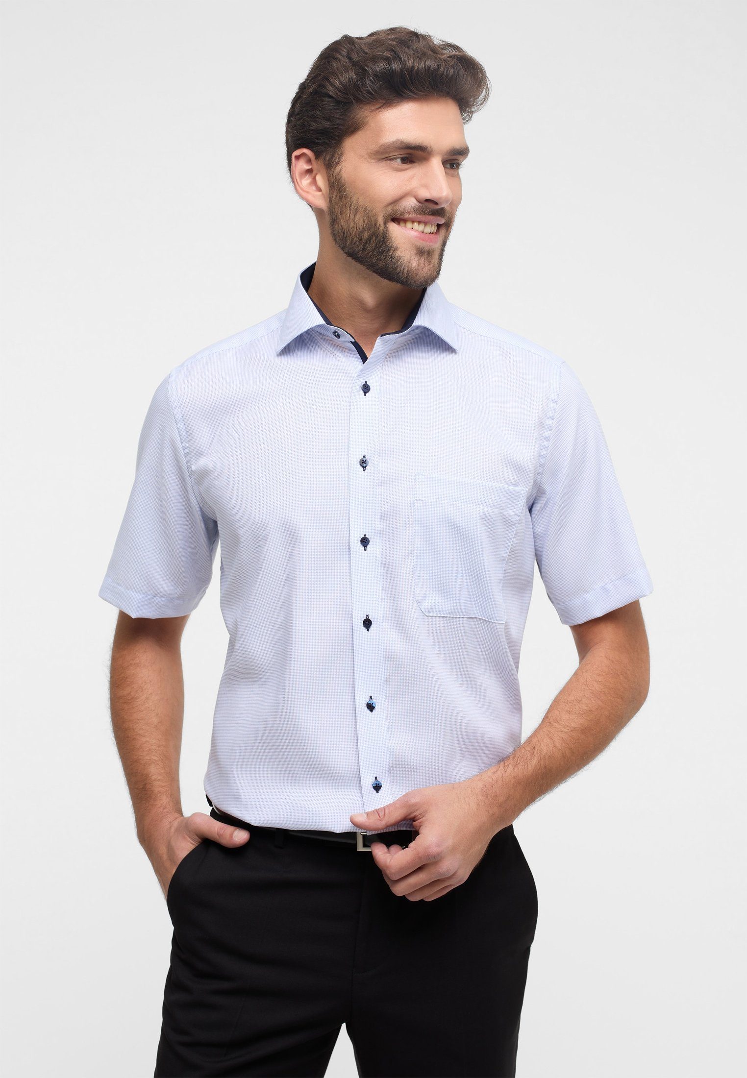 Eterna Kurzarmhemd COMFORT FIT NON IRON (bügelfrei)
