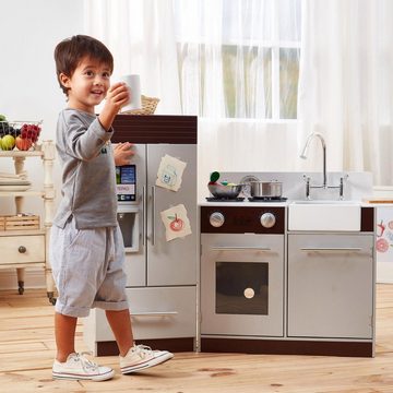 TEAMSON™ KIDS    Spielküche Kinderküche, Espressofarben Holz