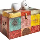 OTTO home Truhe Vivek, handbemalt, mit Metallverschluss